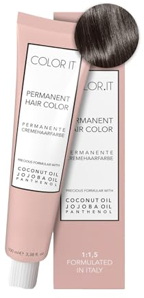 COLOR.IT by BM - Permanente Haarfarbe in Salonqualität, 100ml (7.1 Mittelblond Asch, 1er Pack)