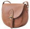 DRAKENSBERG Kleine Damen Umhängetasche 'Sally' hochwertige Satteltasche, Büffel-Leder, 2L | Cognac-Braun, DR00464
