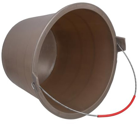 OSALADI Secchio per Calcestruzzo in Plastica Rinforzata Ispessita Cemento Vuoto Sabbia Costruzione con Maniglia Portatile