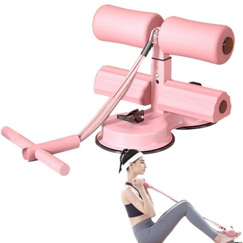 Appareil Exercice Pour Abdominaux, Appareil Auxiliaire Entraînement AB Avec Doubles Ventouses Et Trois Niveaux De Réglage En Hauteur, Entraîneur AB Portable, Barre Assistance Stable Pour Abdominaux