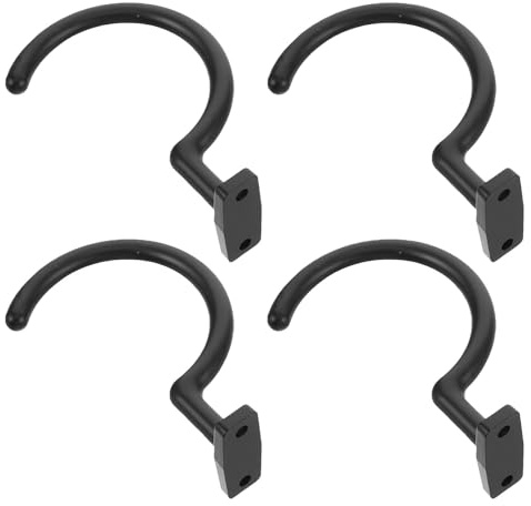 SHINEOFI 4 Pièces Crochet de Billard en Fer Résistant à l'usure pour Tables de Snooker et Pool, Rangement Gain de Place et Organisation Élégante pour Salle de Jeux