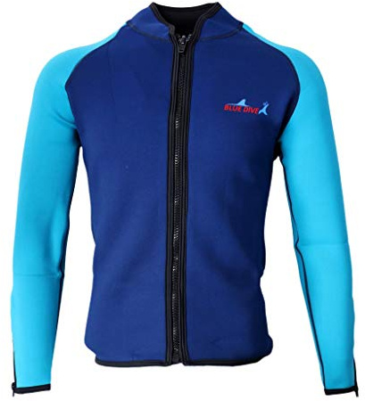 Tubayia - Chaqueta de neopreno de manga larga para hombre, para surf, buceo, natación, xx-large