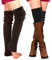PHOGARY 2 Pairs Winter Leg Warmers for Women, Thigh High Over Knee Footless Socks, Crochet Knitted Long Boot Cuffs, Boot Topper, Leg Cuffs, Boot Warmers Gift for Girls