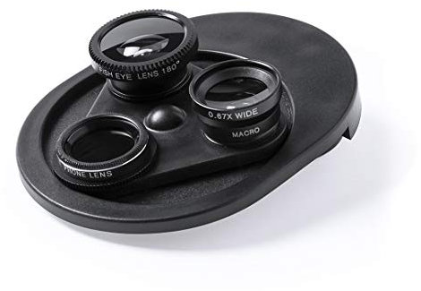 Kit 4 en 1 - Lente para Cámara de Teléfono - Clip para Smartphone Fisheye - Zoom - Macro - Polarizante