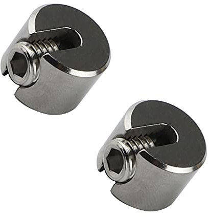 YYMEIDS 2 Pcs Steel Wire Rope Fixing Clips Strong Wire Rope Clips Non Slip Wire Rope Cable Clamps for Tension the Rope