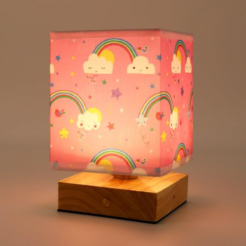 Wetry Children Bedside Lamps Rechargeable for Kids Bedroom Decorate Table Lamp Touch Nightlight Baby Portable Night Lamp Girls Presents