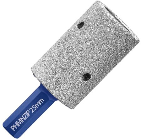 Broca de Dedo Diamante 25 mm Fresa Diamantes Brocas Porcelanico Dedo Fresado Bits con Mango Hexagonal para Agrandar y Forma a Agujeros Existentes en Cerámica Mármol Granito Artificial Rosca