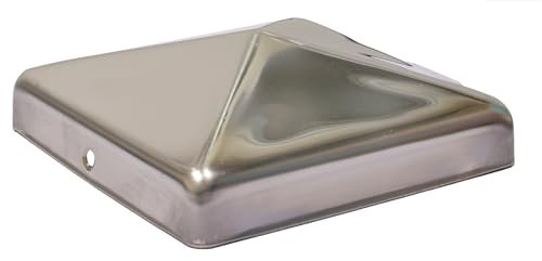 Wovar Pfostenkappen edelstahl für 14 x 14 cm Pfosten - Pro Stück
