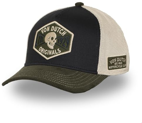 Von Dutch Casquette Homme & Femme, Trucker S-Curved, Kaki 04