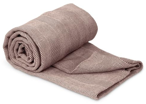 Yoga-Mad Horizon Yoga Blanket | 100% Cotton for Restorative Meditation, Pilates & Wellness | 4 Colour Options, 2m x 1.5m