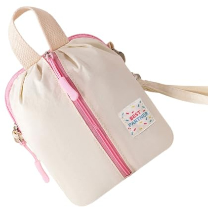 Neceser de Mano Elegante con Secciones Interiores, Bolsa de almacenaje de pañuelos Sanitarios Macaron para Uso Diario, Bolsa de cosméticos Taslon