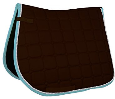 HKM 8776 Madrid Tapis de Selle avec Doublure Fonctionnelle DR VS Pony-DR/VS Polyvalent Marron foncé