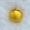 Lauschaer Glas Christbaumkugeln Gold Glanz 4 Stück d 10cm Christbaumschmuck Weihnachtsschmuck mundgeblasen,handdekoriert