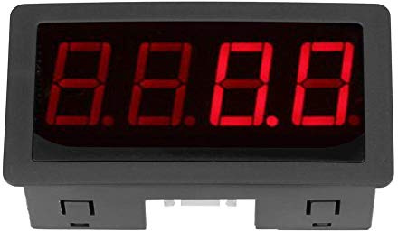 4 Digital Red/Blue LED Tachometer, RPM Tachometer + Hall Proximity Switch Sensor NPN+A/D Conversion Chips + High Stability Benchmark IC, Display Clearly(Red)