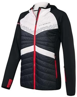 Black Crevice Skidjacka för kvinnor I högkvalitativ vinterjacka för kvinnor av 100 % nylon/88 % PES & 12 % spandex I vind- och vattenavvisande utomhusjacka för kvinnor I skidjacka med rörelsefrihet