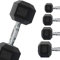 G5 HT SPORT Professionelle gummierte sechseckige Hantel von 1 bis 50 kg | Gewichtheben im Fitnessstudio oder Home Gym | Ergonomischer Rutschfester Griff | einzeln verkauft (3 kg)
