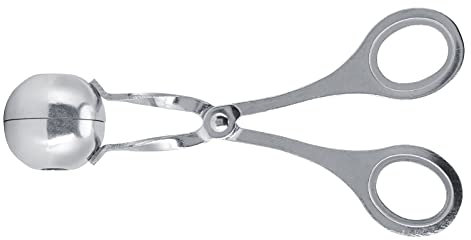 Pinzas para Bolas de Carne, Masa para Galletas de Acero Inoxidable, Pinzas para Hacer Bolas de Carne DIY, Cuchara para Hacer Albóndigas, Utensilios de Cocina para el Hogar (L) (S)