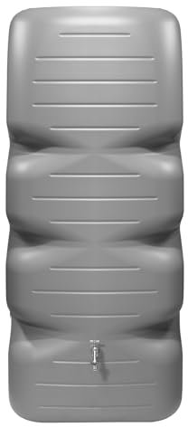 GARANTIA CUBUS Regentonne 1000 Liter Betongrau – Regenfass/Wassertank für Garten – Frostsichere Regenwassertonne in Betonoptik – Robustes Wasserfass zur Regenwassersammlung