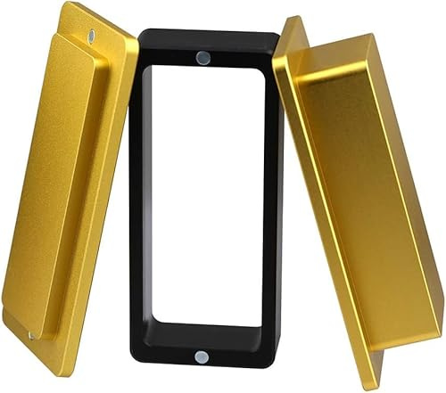 NArra 2x4 Inch Pre Press Mold,5 x 10 cm Anodised Aluminium Press Mould | Rectangular Rosin Press Mould,Magnetic Closure With 5 Filter Bags,Fits Standard Presses,Suitable For Multiple Raw Materials