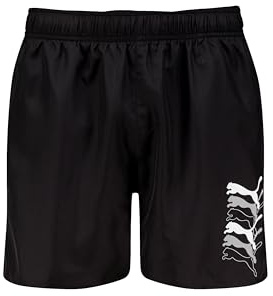 PUMA Pantalones Cortos Swim Men Cat Mid 1P, Negro, XXL