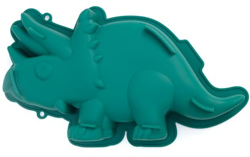 CÉCOA Tårtform - Triceratops - silikonform med dinosaurietema - 100 % livsmedelssäker silikonform - BPA-fri