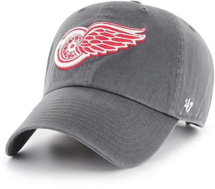 47 Detroit Red Wings NHL Clean Up Grey Adjustable Cap