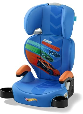 Graco Turbobooster 2.0 Highback & Backless Booster Car Seat, Hot Wheels | Ages 4-10, 40-100lb, Up to 57in, Height-Adjustable Headrest, ProtectPlus Engineered, Space-Saving Hideaway Cup Holders