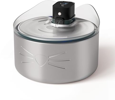 Fuente Sin Cables Catit PIXI de Acero Inoxidable UVC, 5 l