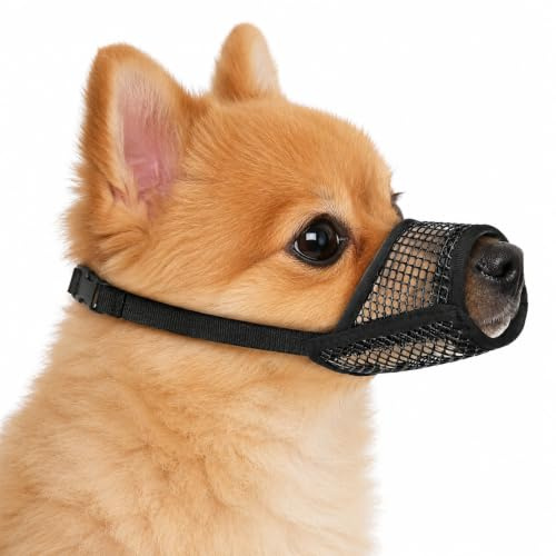 Vbxvsa munkorg för hundar XS hund munkorg för små medelstora stora hundar | Sommar, andas, lämplig för chihuahua, lämplig för valpar, tillåter hackning och dryck, justerbar rem