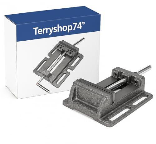 Terryshop74 Étau d'établi pour perceuse à colonne en métal résistant travaux de précision (4 pouces)