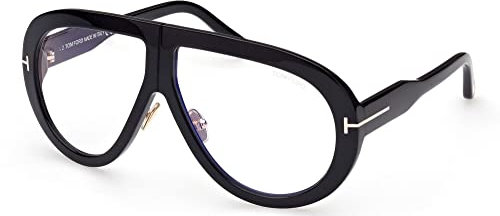 Tom Ford FT0836 Lunettes de Soleil, Noir Gold/Raisin Uvb Transparent, 61/10/140 Mixte