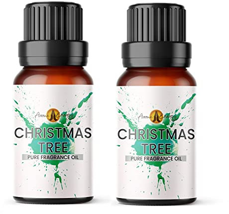 Aroma Energy | Christmas Tree Fragrance Oil 20ml (2 x 10ml) - Highly Scented Oil for Making Candle, Soap, Wax Melt, Diffuser etc