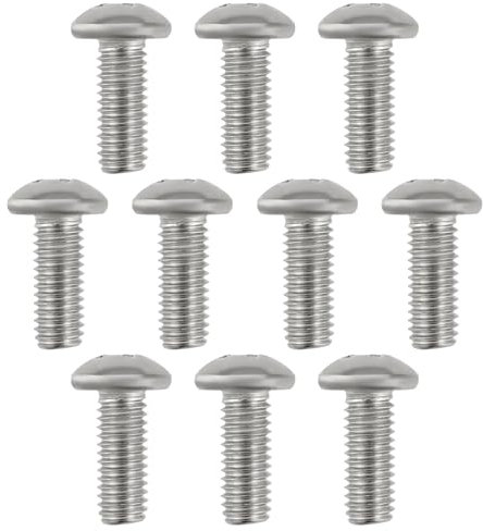 eMagTech 10 Tornillos Para Máquina De Cabeza Plana Phillips De 3/16 Unf 1/2 De Longitud Tornillos Ranurados De Cabeza Plana De Acero Inoxidable 304 Para Carpintería Equipos De Oficina