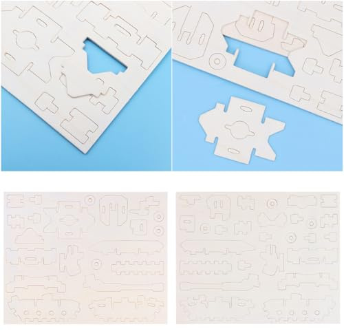 UPKOCH Puzzles Bois Jouets Éducatifs pour Adultes Et Garçon Fille Puzzle Militaire Tridimensionnel Char