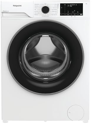 Hotpoint Ariston HB 123 Care It – Waschmaschine, 12 kg, freistehend, Frontlader, 1400 U/min, Klasse A-30%, PetHair Care, FabricCare, ColorCare, SteamCare, Fleckschutz – Weiß 84,6 x 59,8 cm