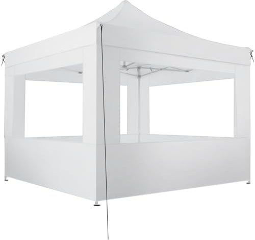 tectake® Tonnelle de Jardin 3x3 m autoportée en Aluminium Pliable Tente de réception 100% Imperméable, 4 Parois, Sardines & Sac de Transport Inclus, Tonnelle terrasse Exterieur Barnum Mariage Baptême