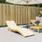 Annlera Sonnenliegen-Auflage Creme 200x70x3cm Oxford-Gewebe Gartenmöbel-Kissen Gartenstuhlauflage Liegestuhl Auflage Sitzauflage Gartenstuhl Gartenmöbel Auflagen Gartenliege Auflage