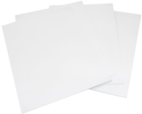 Lot de 4 Cartons de Peinture 24 x 30 cm, Toile 100% Coton Prête à Peindre, Fournitures d'Artiste, Tableau de Qualité Supérieure pour Peintures Acryliques et à l'Huile