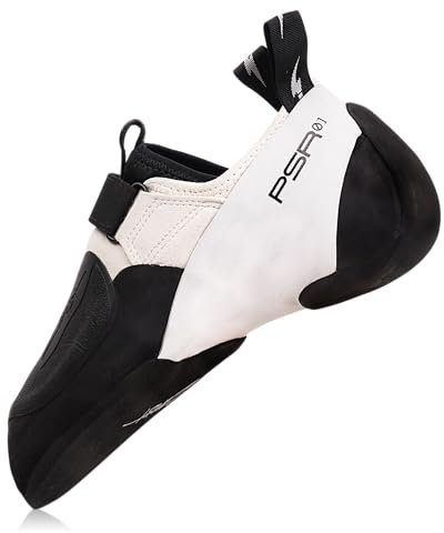 EVOLV Zenist - Zapatos de escalada en roca para competición, búlder y escalada en tabla de entrenamiento, Gris / Negro, 41 EU