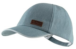 Sterntaler Basecap Jeans - Unisex Baseball Cap mit Metallschließe zur Größenregulierung - Sommer Basecap aus Jeansstoff - Sportive Baby und Kinder Schirmkappe, graublau, Größe 53