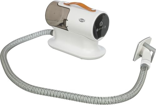 TRIXIE tondeuse avec aspirateur de poils pour chiens – Tondeuse pour tous types de pelage (sauf pelage en filasse) – facile à utiliser & moteur silencieux