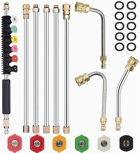 Lanza de pulverización para limpiadores de alta presión Kärcher, limpiador de canalones para Karcher K2 K3 K4 K5 K6 K7 limpiador de techo y fachada para lugares difíciles de alcanzar