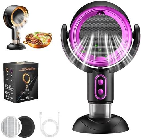 Puff Chill Smoke - Purificatore d'aria con purificatore portatile regolabile a 2 velocità, per fumare in interni, facile da pulire, ventilatore anti-fumo