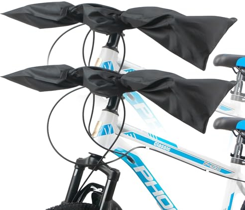 Handlebar Protective Cover Ebike Waterproof，Suuwwn 2PCS Bike Handle Bar and Saddle Cover Bundle Handlebar Protection for E-Bike Transport Protection
