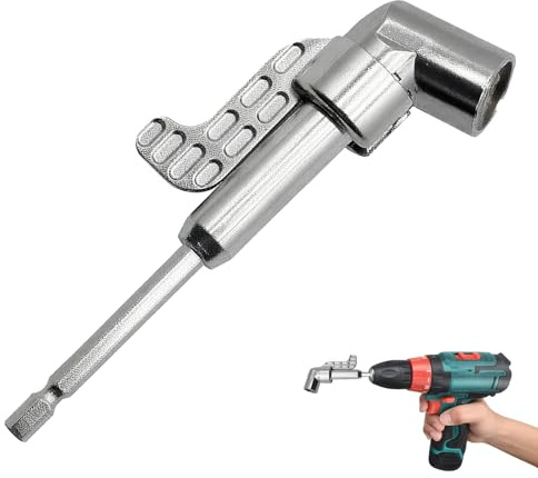 Drill Adapter, 105-Degree Angled Drill Bit Attachment for Drill Compatible with Cordless Drills and Screwdrivers, Ideal for DIY or Professional Use