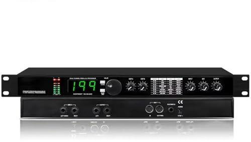Vocal Effects Processor, Digital Reverb Multi Effect Processor, Audio Processor Equalizer, Preset/Programmable 24 Bit Signal Processing, 99 Preset Programs, For Vocal Microphone