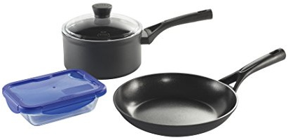 Pyrex 8023513 4 Stück Küchengeräte, Aluminium, dunkelgrau, 24 cm