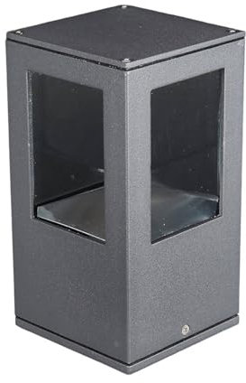 Lucande LED Wegeleuchte Sockelleuchte grafitgrau 20 cm, Sockellampe IP54 Gartenlampe Aussenleuchte Garten Außenstehleuchte Außenlampe Wegelampe