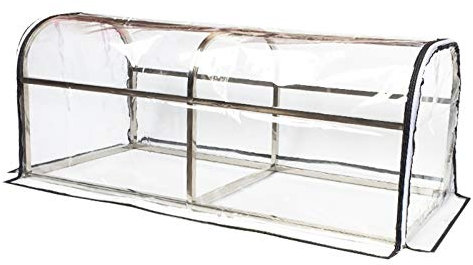 Pequeño mini invernadero tienda de la planta refugio cubierta de la maceta | Jardinera de flores, tomates, hortalizas, cultivo de plantas, interiores exteriores, cubierta de plástico transparente