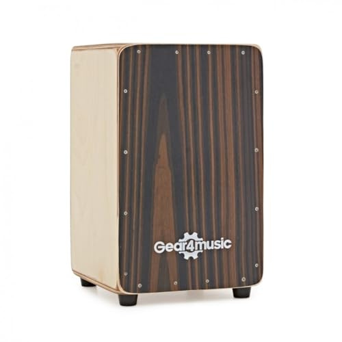Cajon Mini di Gear4music Compatto Ebano - Strumento Musicale